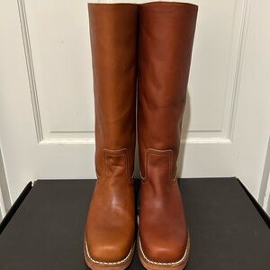Frye Campus 14L Boots in Saddle Brown